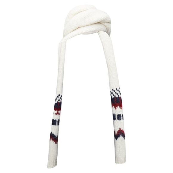 Saint Laurent Hedi Slimane virgin wool aztec long wrap scarf - Picture 6 of 6